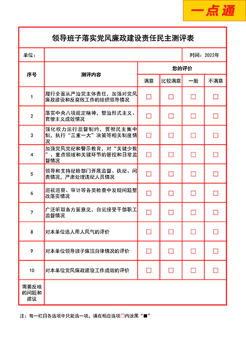 領(lǐng)導(dǎo)班子落實黨風(fēng)廉政建設(shè)測評系統(tǒng)